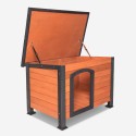 Buda drewniana na psa ogrodowa 127x95x95 cm dla dużych ras Nebbia Oferta