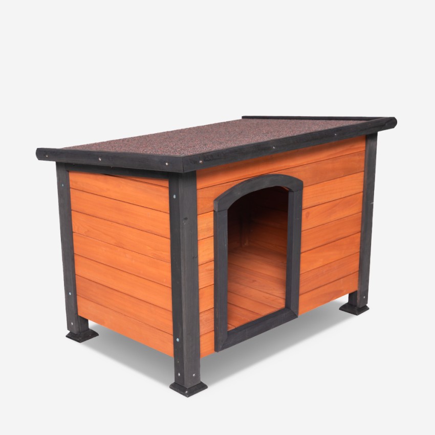 Buda drewniana na psa ogrodowa 127x95x95 cm dla dużych ras Nebbia Promocja Buda drewniana na psa ogrodowa 127x95x95 cm dla dużych ras Nebbia Promocja