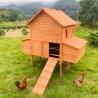Kurnik domek dla kur wysoki drewniany do ogrodu 370x174x172 Hegg Rabaty