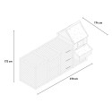 Kurnik domek dla kur wysoki drewniany do ogrodu 370x174x172 Hegg Model