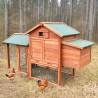 Kurnik z drewna dla kur niosek na zewnątrz do ogrodu 152x62x92 Marf Sprzedaż
