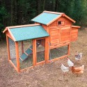 Kurnik z drewna dla kur niosek na zewnątrz do ogrodu 152x62x92 Marf Oferta