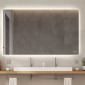 Lustro łazienkowe 130x80cm projekt podświetlany lampy led Strokkur XXL Promocja