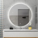 Lustro łazienkowe okrągłe 70cm oświetlenie LED Rotorua L Rabaty