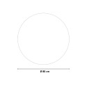 Lustro do łazienki okrągłe z oświetleniem LED 80cm podświetlenie tylne Rotorua XL Rabaty