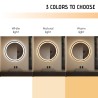 Lustro łazienkowe z podświetleniem LED, okrągłe 60cm, czarne obramowanie Smidmur M Katalog