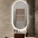 Nowoczesne lustro łazienkowe podświetlane owalne 50x80cm z oświetleniem LED Konughs M Sprzedaż