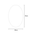 Nowoczesne owalne lustro łazienkowe LED 50x70cm podświetlane Sodin M Rabaty
