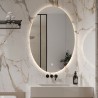 Ovalne lustro łazienkowe 60x80cm z podświetleniem led Sodin L Promocja