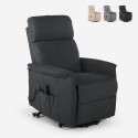 Fotel relaksacyjny elektryczny dla osób starszych z podnoszeniem siedziska na kółkach z portem USB Giorgia Tech Oferta