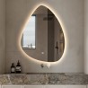 Podświetlane lustro łazienkowe 60x80cm led design w kształcie kropli Vmidur L Oferta