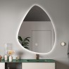Lustro łazienkowe podświetlane LED design kropli 70x90cm Vmidur XL Promocja
