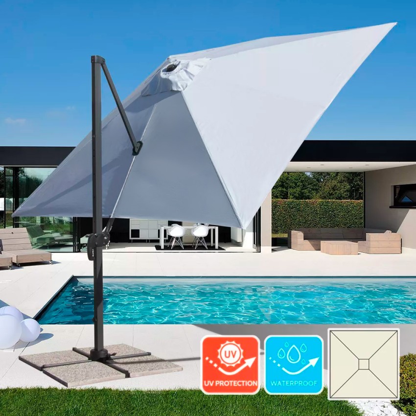 Aluminiowy parasol ogrodowy 3x3 z ramieniem Paradise Promocja Aluminiowy parasol ogrodowy 3x3 z ramieniem Paradise Promocja