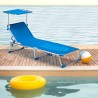Zestaw 4 leżaków plażowych z daszkiem California 