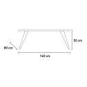 Stolik kawowy w stylu nowoczesnym 140x80cm do salonu Calera Oferta