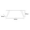 Stolik kawowy w stylu nowoczesnym 140x80cm do salonu Calera Oferta