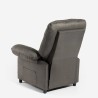 Fotel relaksacyjny z funkcją masażu, USB i podnóżkiem Noemi Rabaty