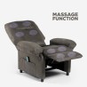 Fotel relaksacyjny z funkcją masażu, USB i podnóżkiem Noemi Katalog