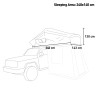 Namiot dachowy na samochód kempingowy 140x240cm 2-3 osoby Nightroof M Stan Magazynowy