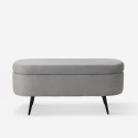 Puf pojemnik podnóżek z aksamitu ławka wejściowa design Renoir Model