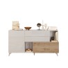 Komoda kuchnia salon 2 drzwi 2 szuflady drewno białe 181x42x94 cm Kamie Koszt