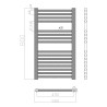 Grzejnik elektryczny 400W łazienkowy z Wi-Fi 80cm Tawoo Koszt