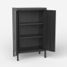 Szafka biurowa metalowa czarna 2-drzwiowa industrialna 65x36x105cm Colima Sprzedaż