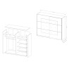 Szafa do sypialni 221x61x210cm drzwi przesuwne z lustrem Vilriour Katalog