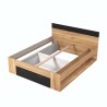 Łóżko małżeńskie 160x200cm stelaż listwowy z szufladą Esmera Oferta