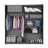 Szafa dębowa ciemna nowoczesna 2 drzwi przesuwne lustrzane 200x61x210 Saone Oferta