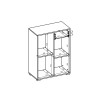 Biblioteczka niska biała regał do biura z szufladą i półką 65x35x89cm Maelis Katalog