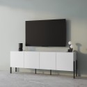 Komoda TV szafka biała nowoczesny styl 4 drzwiczki 200x40x69cm Gardon Sprzedaż