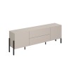 Komoda RTV 2 drzwiczek 2 szuflady minimalistyczny, nowoczesny design beż Kaylus Sprzedaż