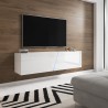 Szafka TV zawieszana na ścianie 160cm minimalna nowoczesna LED Regat. Rabaty