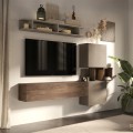 Zestaw mebli wiszących do salonu z miejscem na TV, nowoczesny design Infinity 3A Promocja