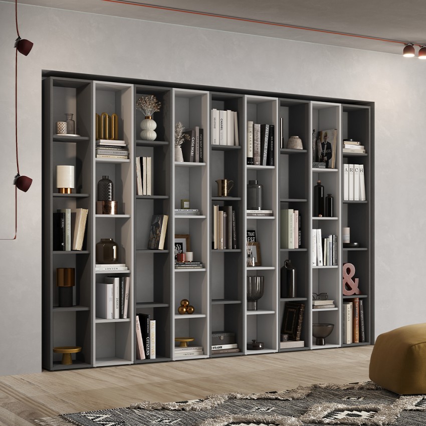 Półka ścienna design do salonu nowoczesnego biało-czarna Infinity 35 Promocja Półka ścienna design do salonu nowoczesnego biało-czarna Infinity 35 Promocja