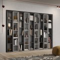 Półka ścienna design do salonu nowoczesnego biało-czarna Infinity 35 Promocja