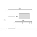 Nowoczesna meblościanka drewniana z wiszącą szafką RTV Infinity 51 Oferta