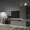Nowoczesna meblościanka wisząca do salonu szara Infinity 52 Promocja