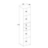 Biblioteczka regał do biura salonu 2 Szuflady 4 Półki 36x30x171cm Reiff Cechy