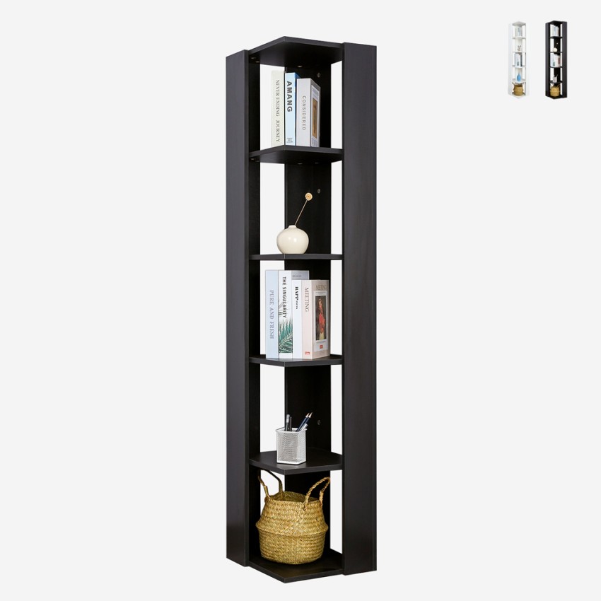 Biblioteczka do salonu biura nowoczesna narożna 5 półki Orkney Stan Magazynowy Biblioteczka do salonu biura nowoczesna narożna 5 półki Orkney Stan Magazynowy