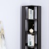 Biblioteczka do salonu biura nowoczesna narożna 5 półki Orkney Model