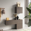Nowoczesny wiszący mebel do przedpokoju z drzwiami, głębokość 30 cm Infinity 58 Promocja