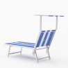 Leżak plażowy z zadaszeniem aluminiowy Santorini Stripes Oferta