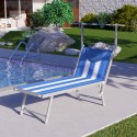 Leżak plażowy z zadaszeniem aluminiowy Santorini Stripes Sprzedaż