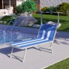 Leżak plażowy z zadaszeniem aluminiowy Santorini Stripes Sprzedaż