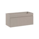 Szafka łazienkowa wisząca 100x46 umywalka okrągła stojąca beżowa Coast 100 Oferta