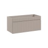 Szafka łazienkowa wisząca 100x46 umywalka okrągła stojąca beżowa Coast 100 Oferta