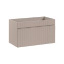 Szafka łazienkowa wisząca z umywalką blatową lustro szafa słupek Coast 80 SA Oferta