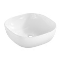 Szafka łazienkowa wisząca drewniana umywalka nablatowa ceramiczna Xilo Sprzedaż